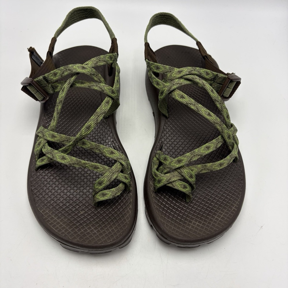 Chaco ZX/2 Classic Sandals Womens 8 Strappy Hiking Water Green Print